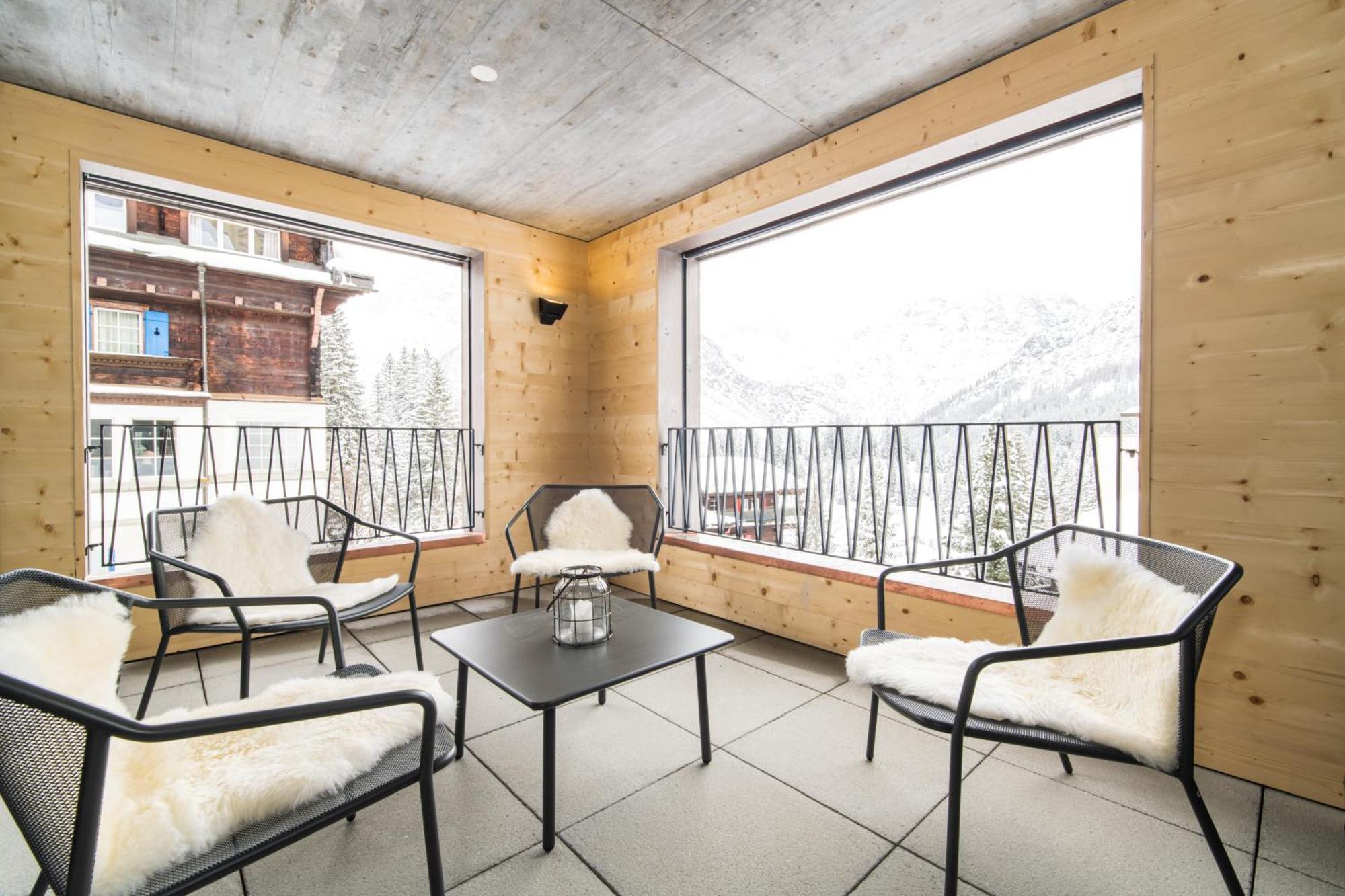 Haus Burgermeister Wohnung Aelplihorn Αρόζα Εξωτερικό φωτογραφία